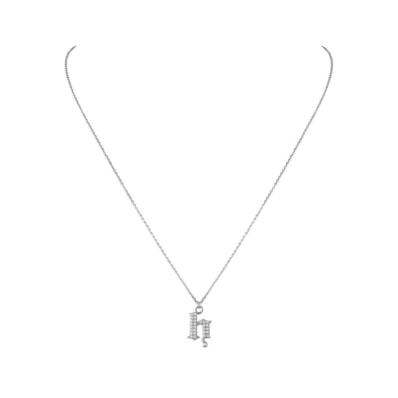 INITIAL – Gothic Letter Necklace