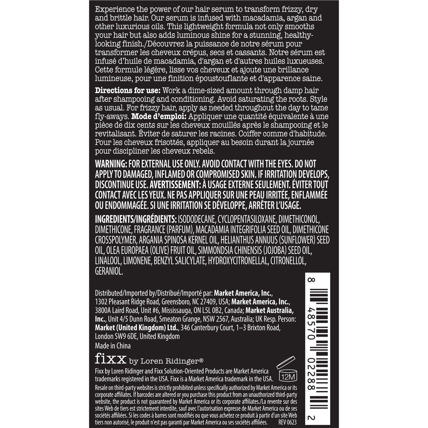 Fixx™ No Frizz Hair Serum