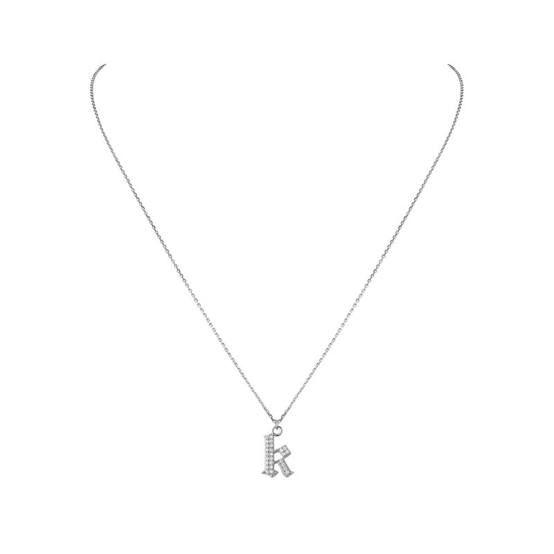 INITIAL – Gothic Letter Necklace