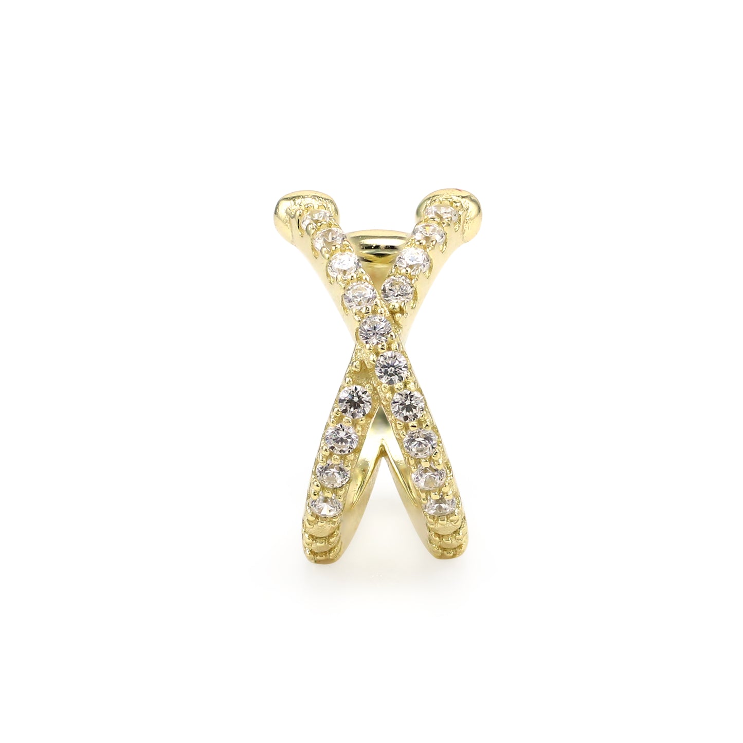 LUNA - X Pave Ear Cuff