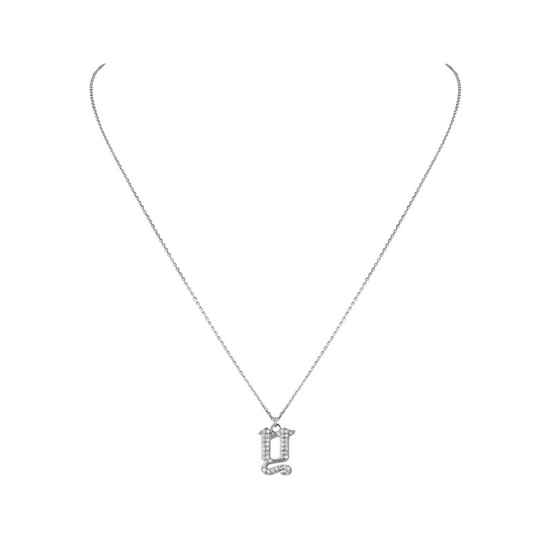 INITIAL – Gothic Letter Necklace