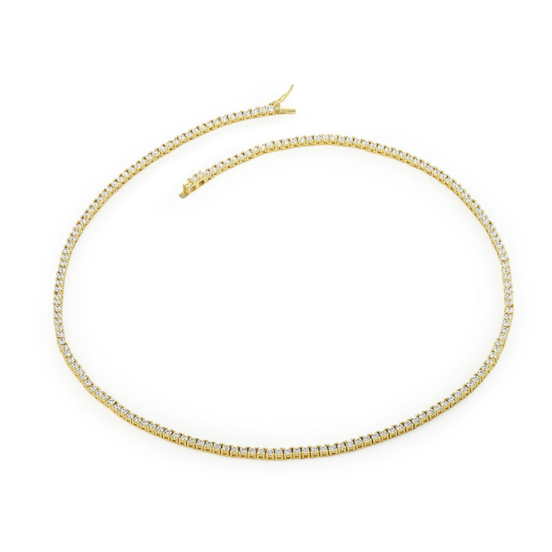 HAILEY - Round Cut Tennis Necklace