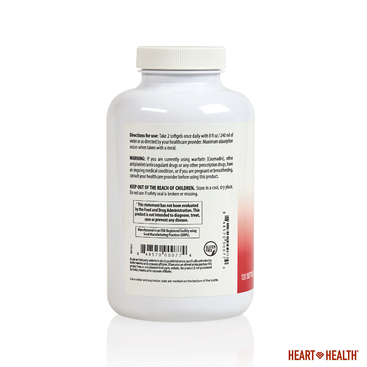 Heart Health易善魚油維生素E膠囊食品