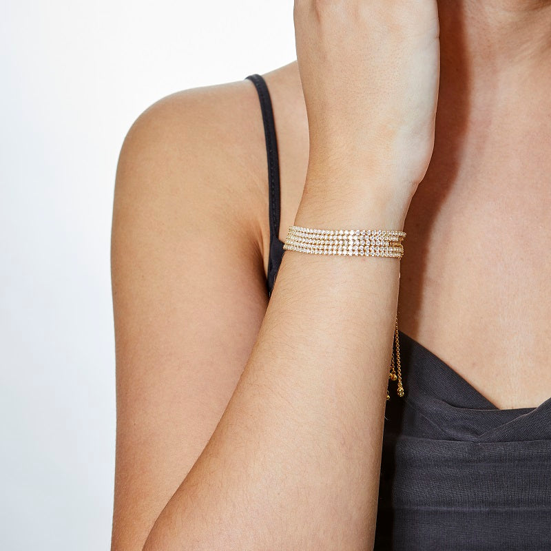 BRIA - Round Cut Tennis Bracelet