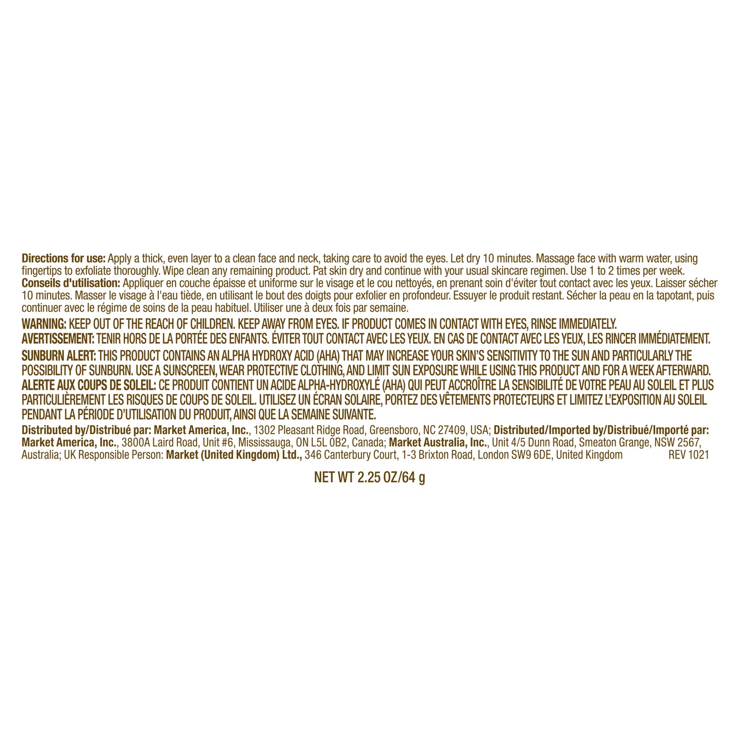 Lumière de Vie® Volcanic Exfoliating Mask