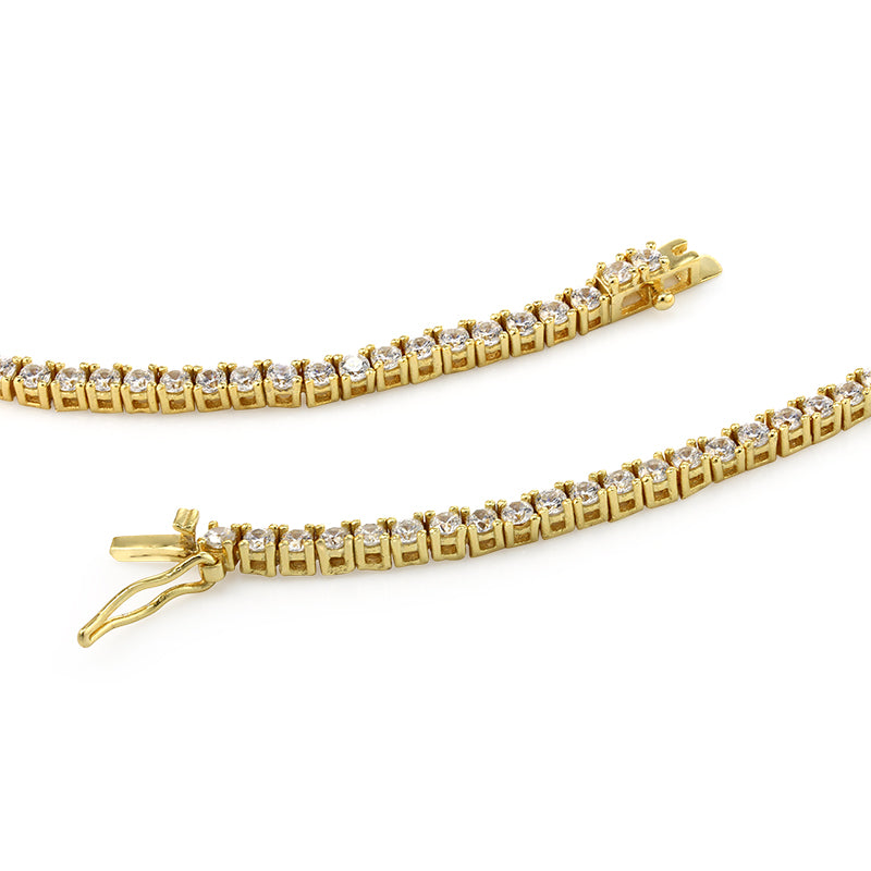 HAILEY - Round Cut Tennis Necklace