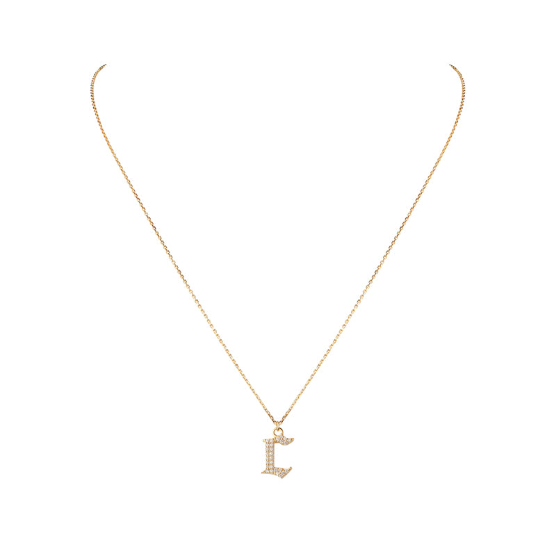 INITIAL – Gothic Letter Necklace