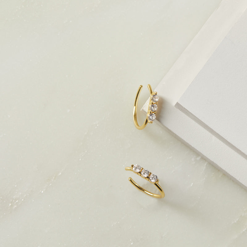ZARA - 3 Stone Ear Cuff