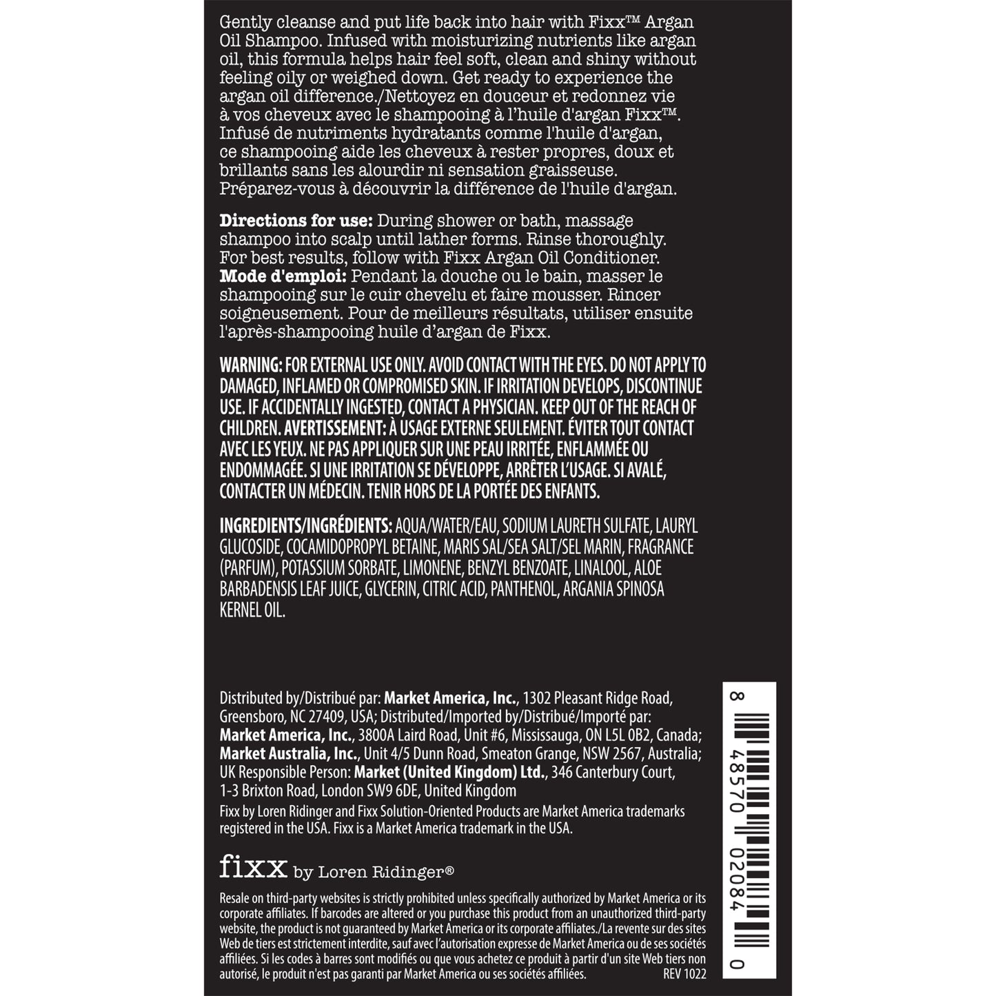 Fixx™摩洛哥堅果油洗髮乳