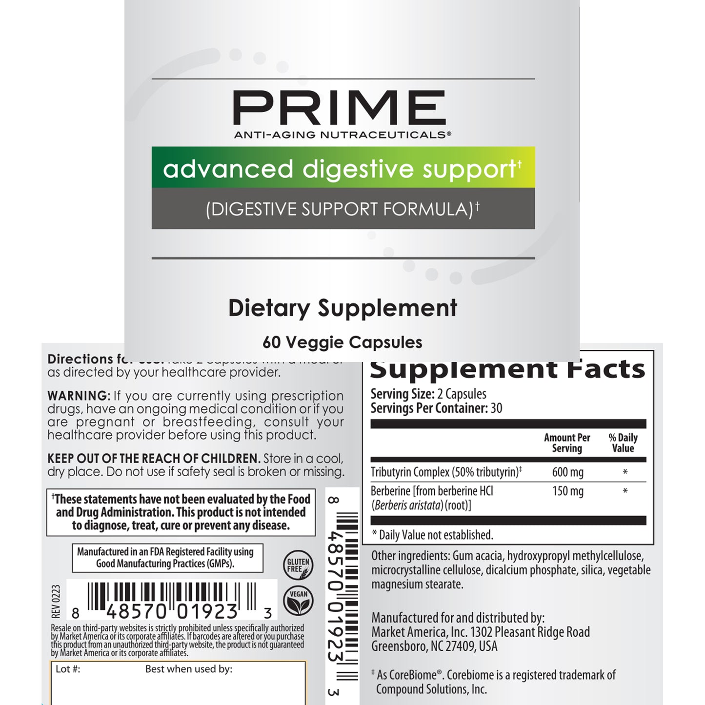 PRIME™先進消化後生元膠囊食品