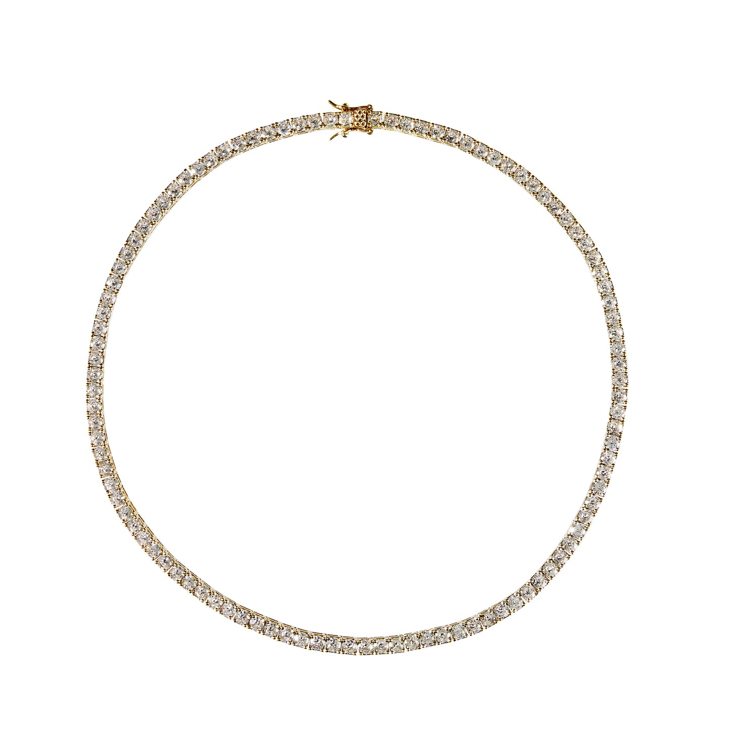 CANDICE - Simulated Diamond Tennis Necklace