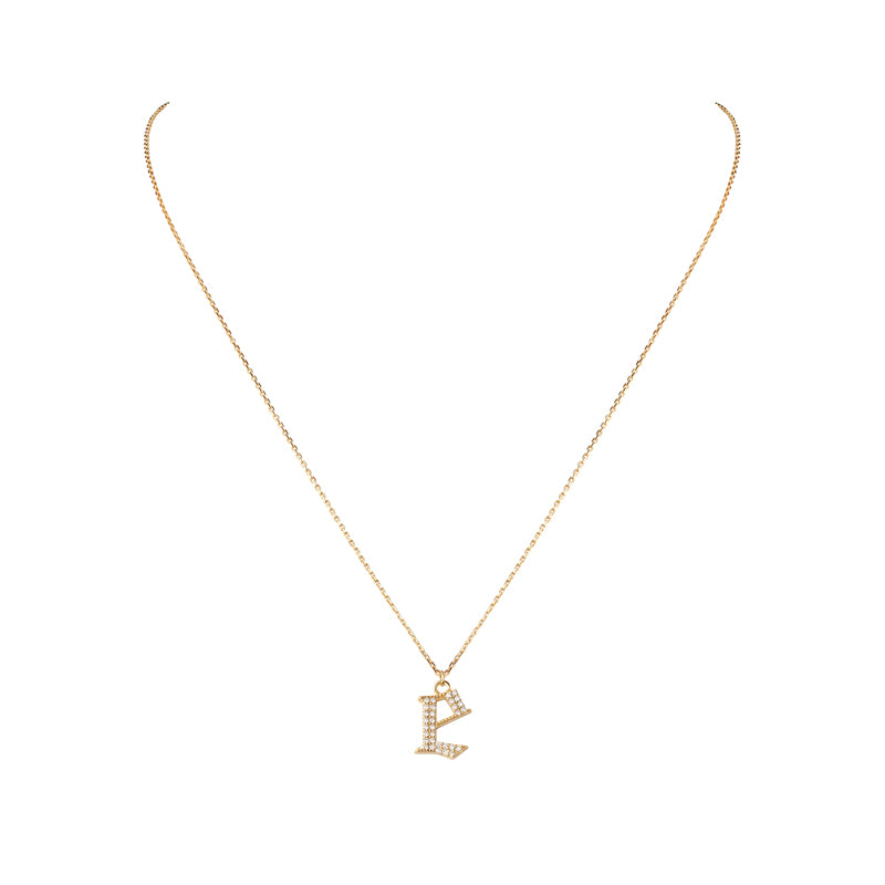 INITIAL – Gothic Letter Necklace