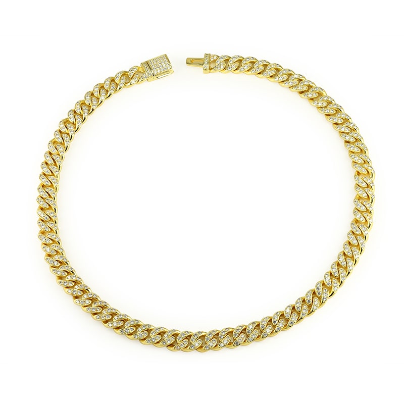 SELENA – Pave Cuban Link Chain