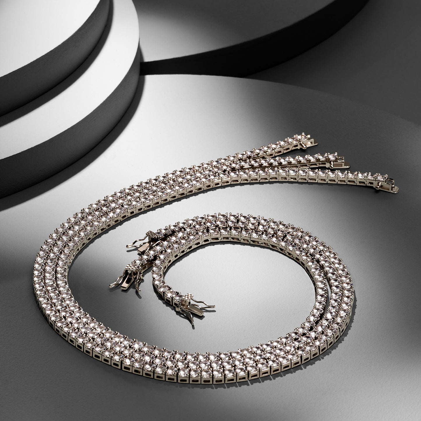 GABRIELLA - Simulated Diamond Tennis Necklace