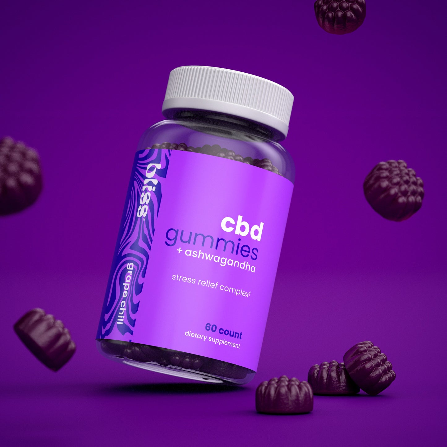Bliss® CBD軟糖+南非醉茄