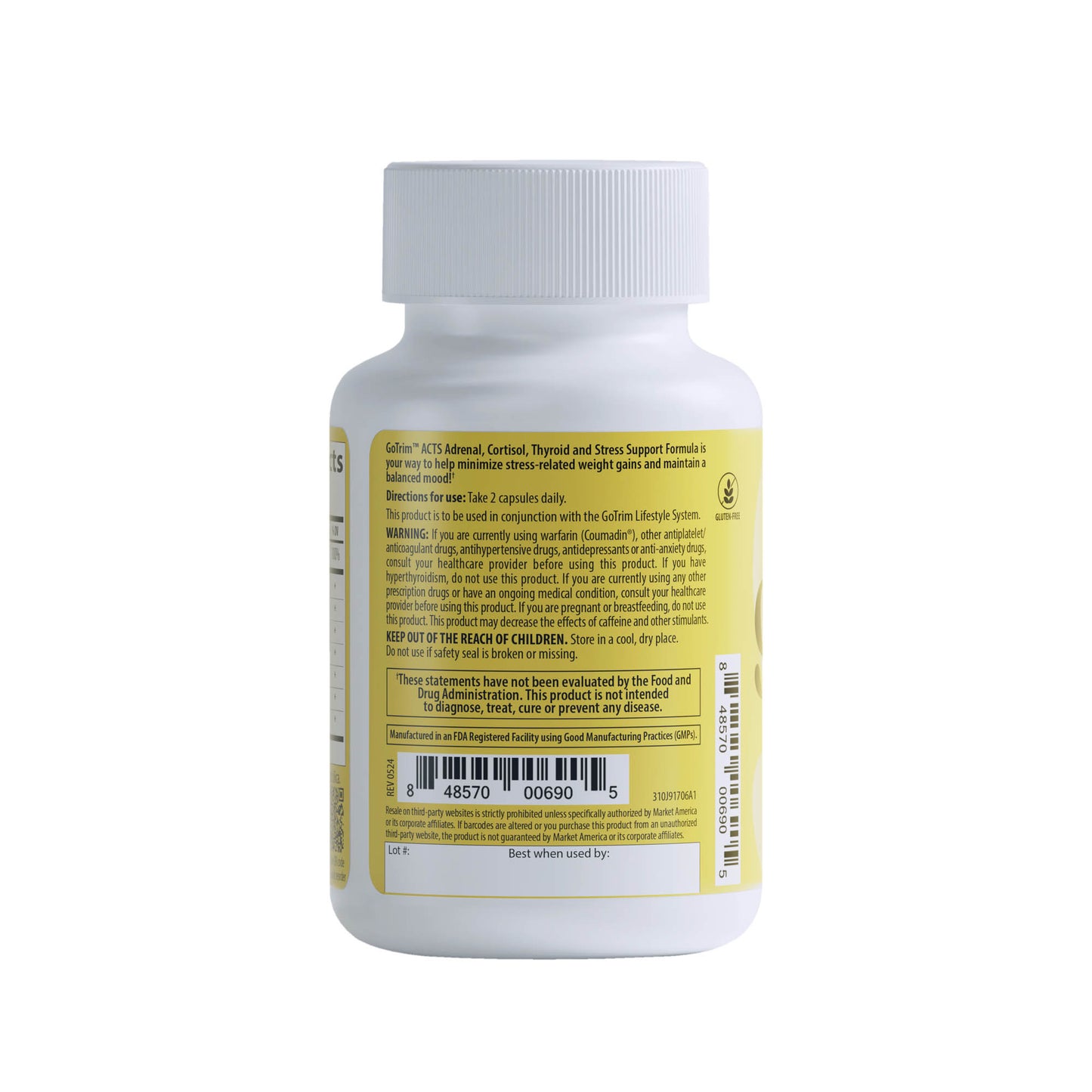 GoTrim® ACTS Adrenal, Cortisol, Thyroid & Stress Support Formula