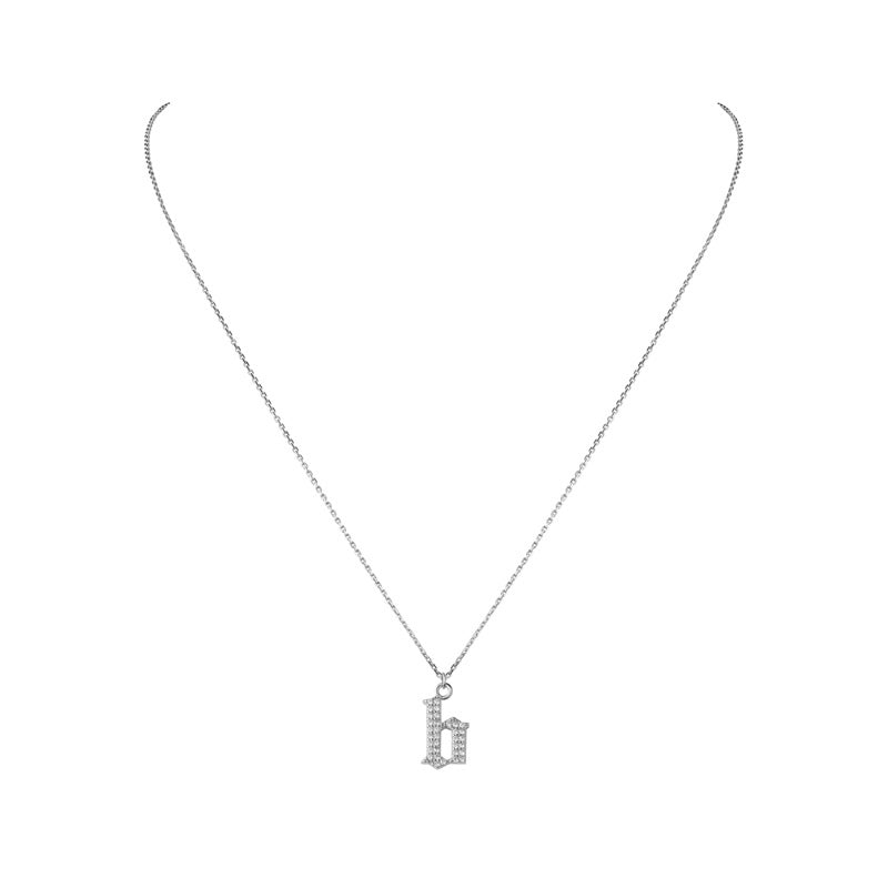 INITIAL – Gothic Letter Necklace
