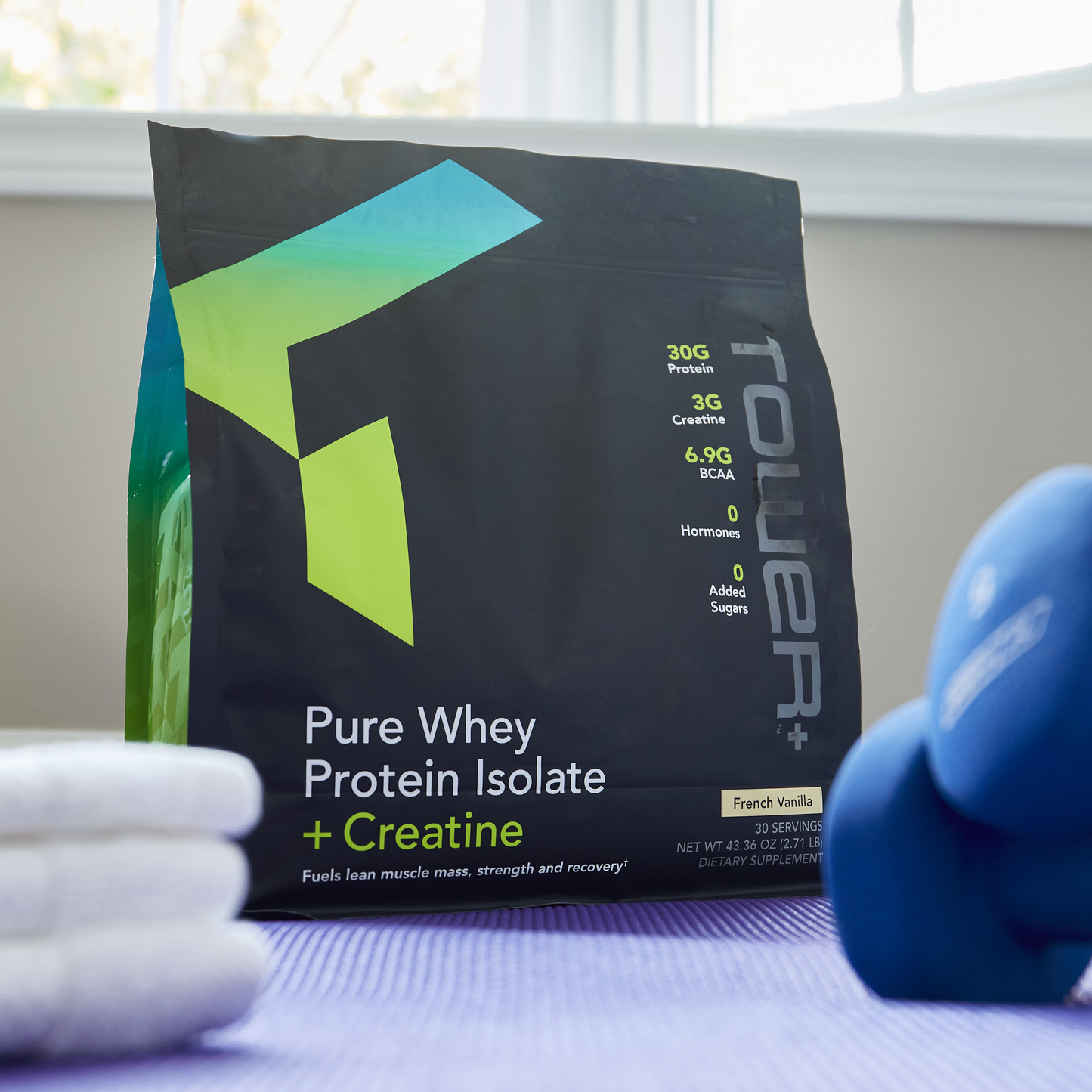 Tower+™ Pure Whey Protein Isolate + Creatine