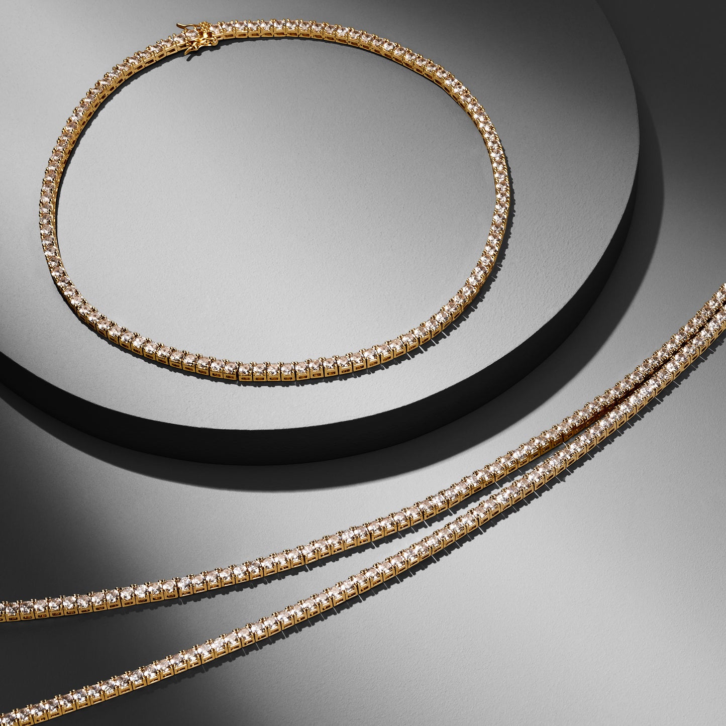 CANDICE - Simulated Diamond Tennis Necklace