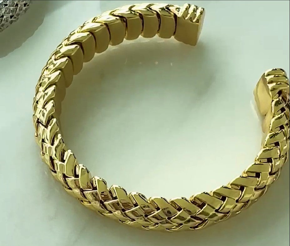 VALERIA – Woven Cuff Bracelet