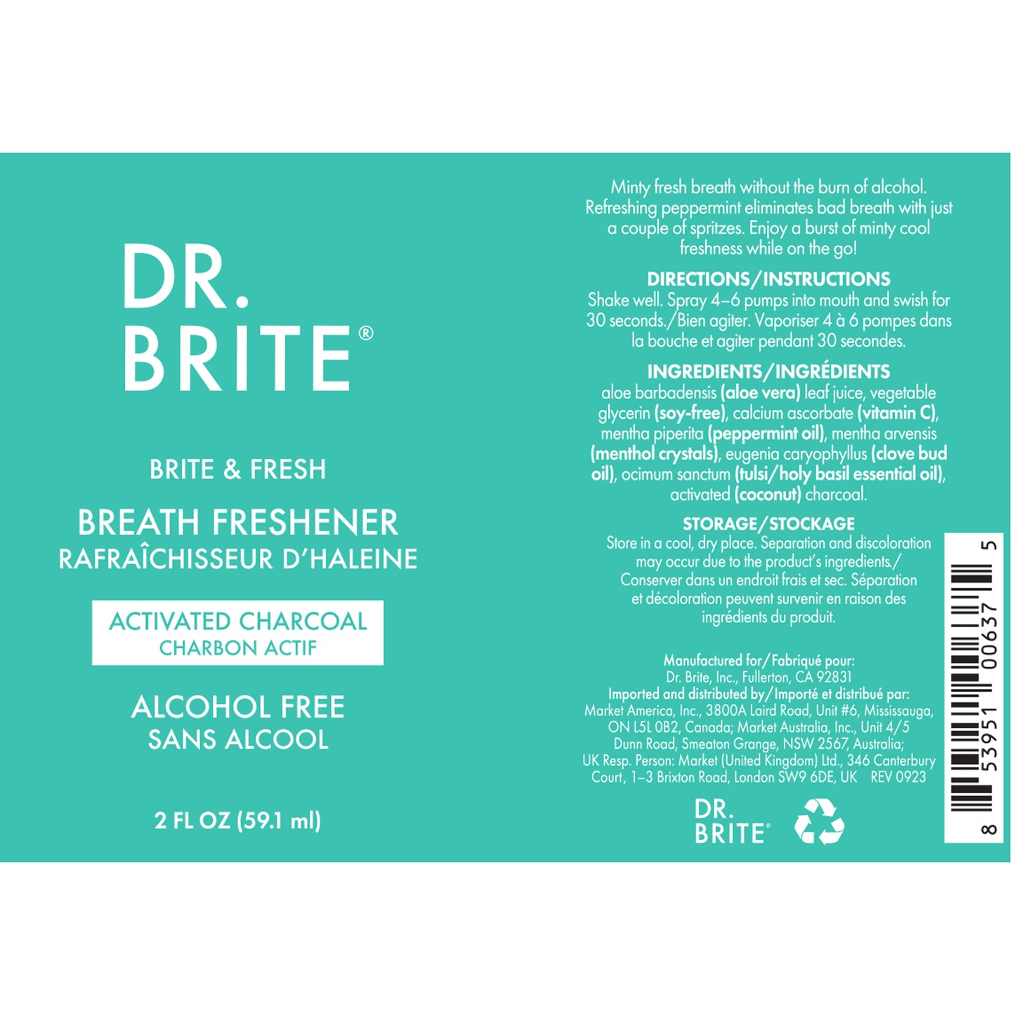 Dr. Brite® Natural Breath Freshener Spray