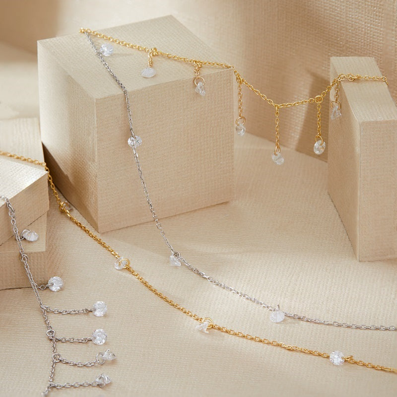 DESI - Pierced Round Cut Necklace