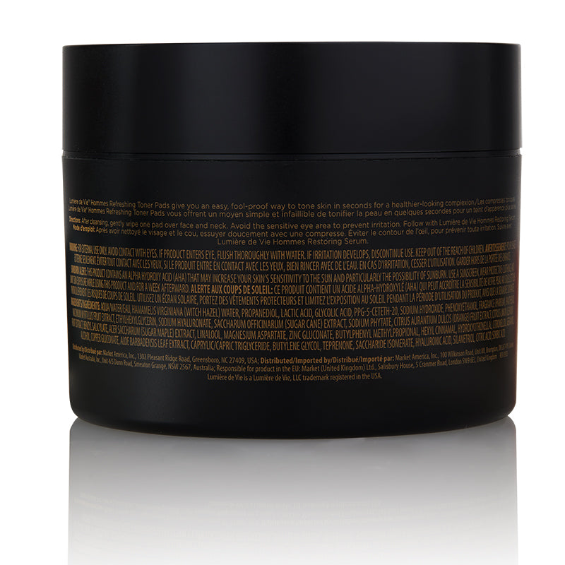 Lumière de Vie® Hommes Refreshing Toner Pads