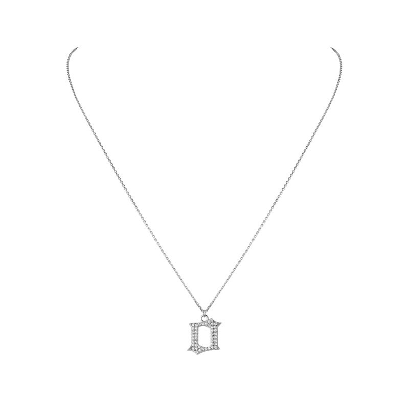 INITIAL – Gothic Letter Necklace