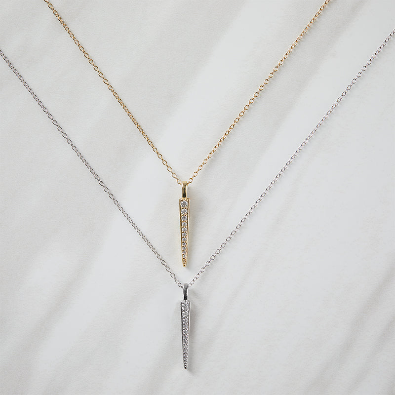 HEIDI - Pave Stick Necklace