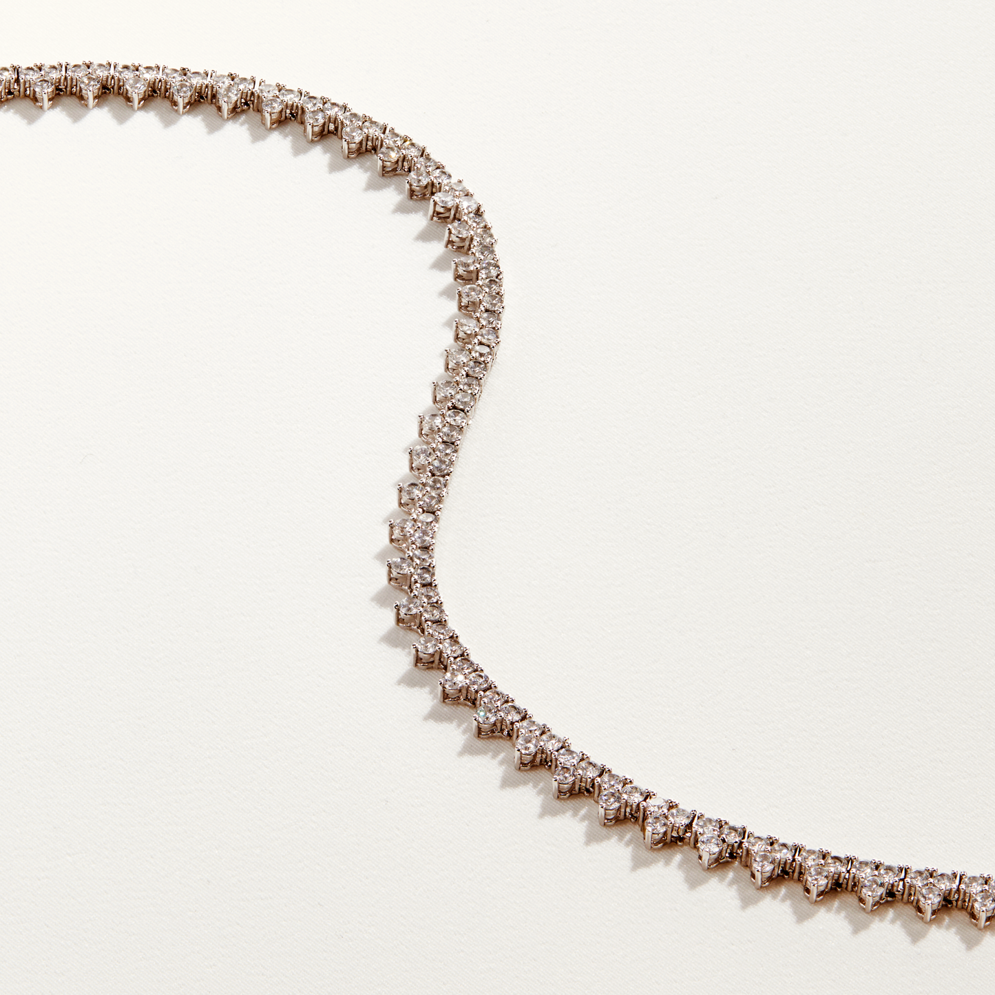 CHARLOTTE – Cluster Tennis Necklace