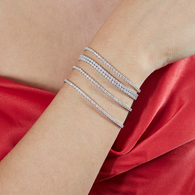 BRIA - Round Cut Tennis Bracelet