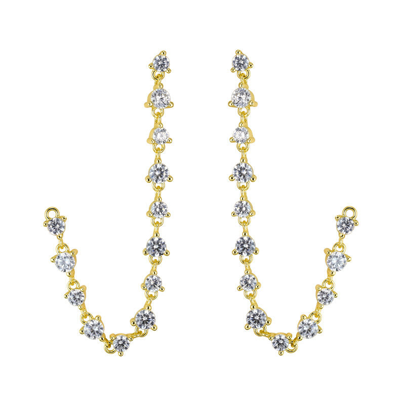 BISOUS - Prong Set Loop Earrings