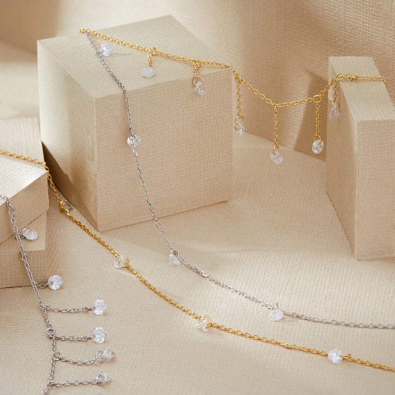 DESI - Pierced Round Cut Necklace