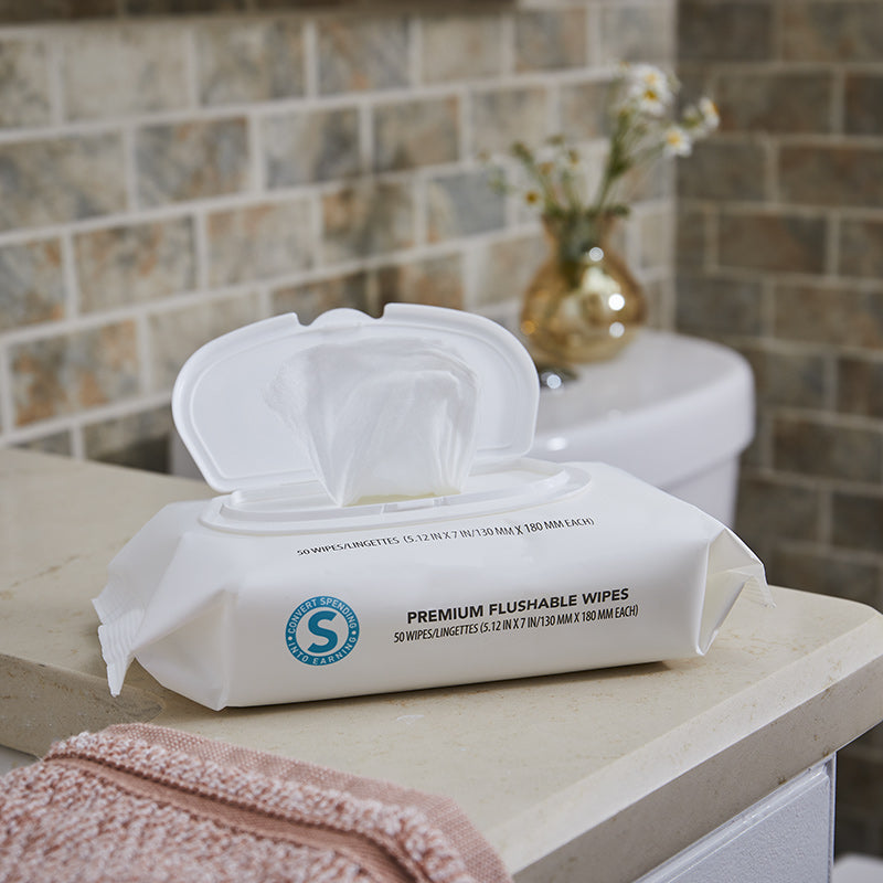 Shopping Annuity® Brand Premium Flushable Wipes - 150 Count