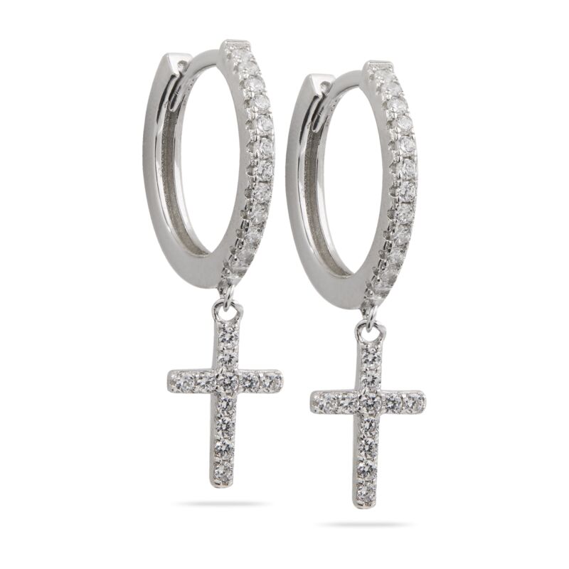 BRANDI - Cross Huggie Earring