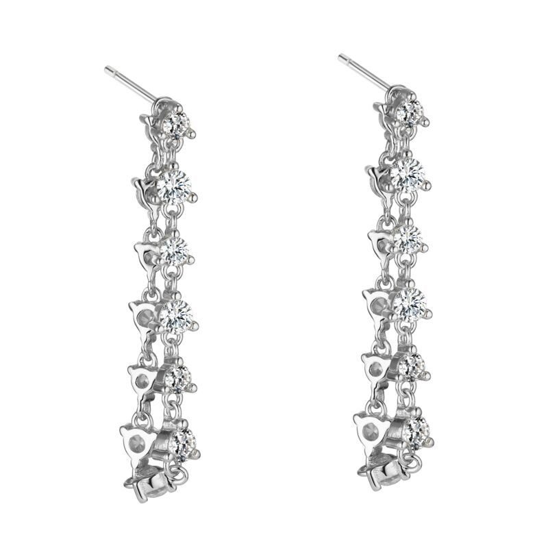 BISOUS - Prong Set Loop Earrings