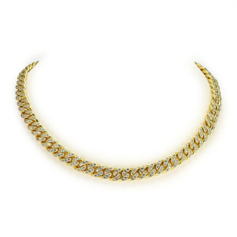 SELENA – Pave Cuban Link Chain