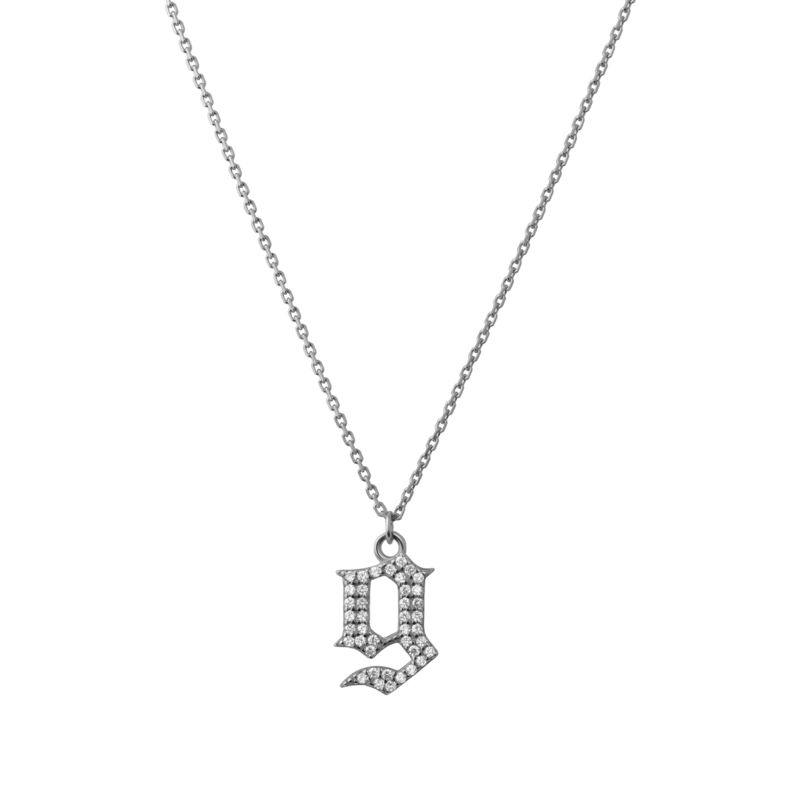 INITIAL – Gothic Letter Necklace