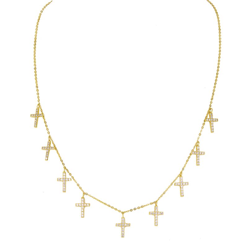 KOURTNEY – Nine Cross Necklace (SPECIAL)