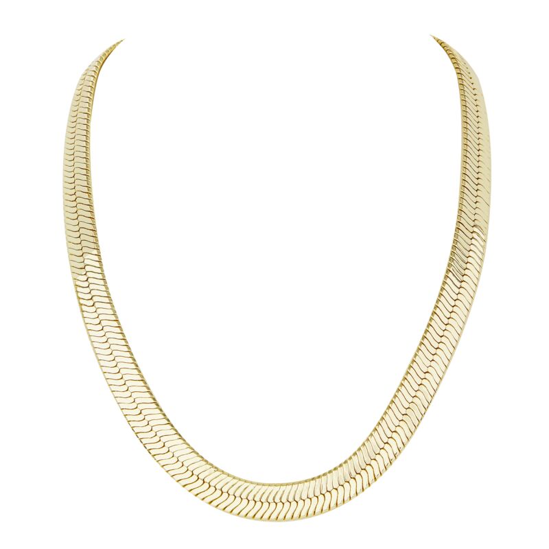 HARPER – 寬版人字紋編織項鍊