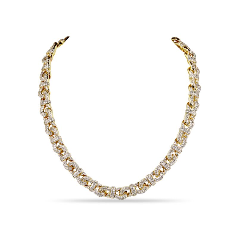 LO – Pavé Infinity Link Collar Necklace