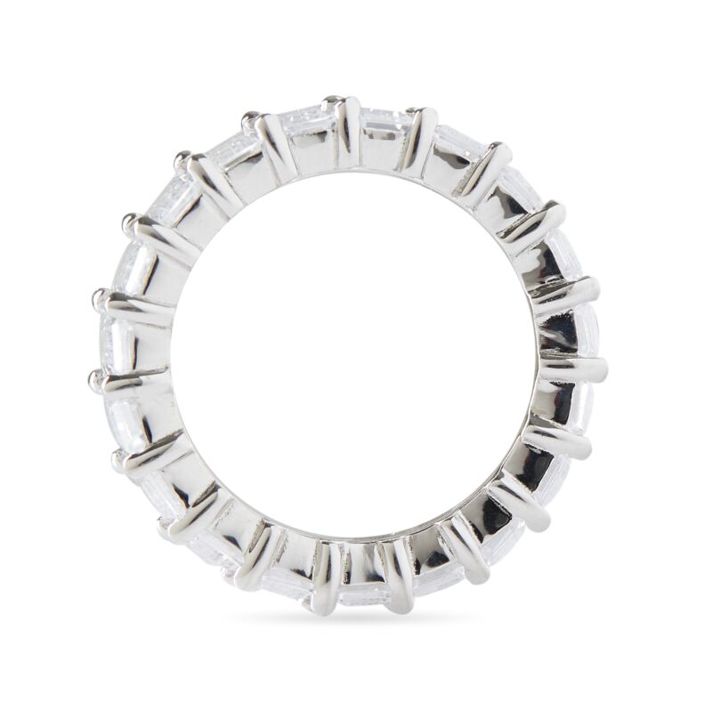 AMBER - Emerald Cut Eternity Band