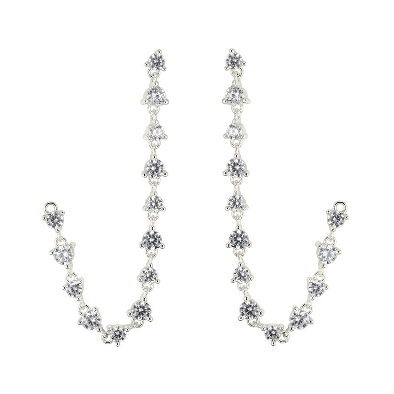 BISOUS - Prong Set Loop Earrings