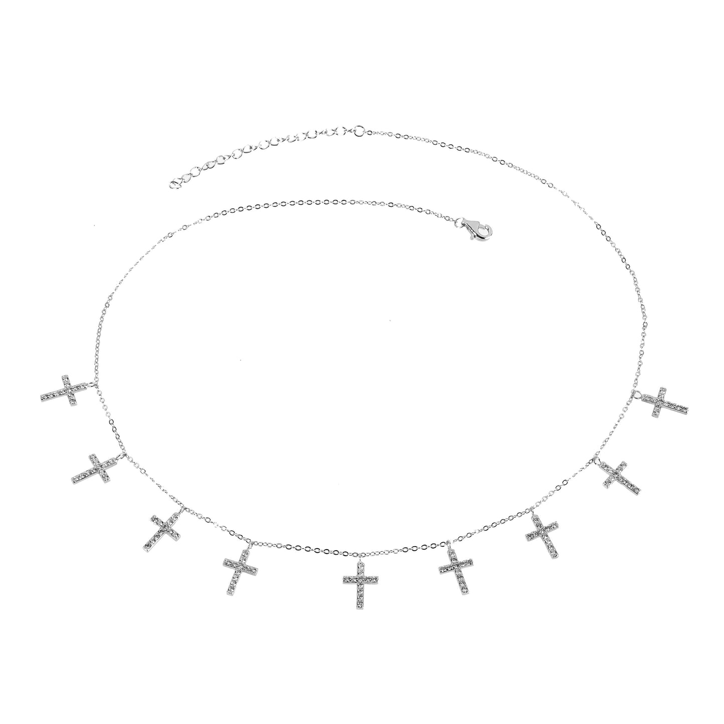 KOURTNEY – Nine Cross Necklace