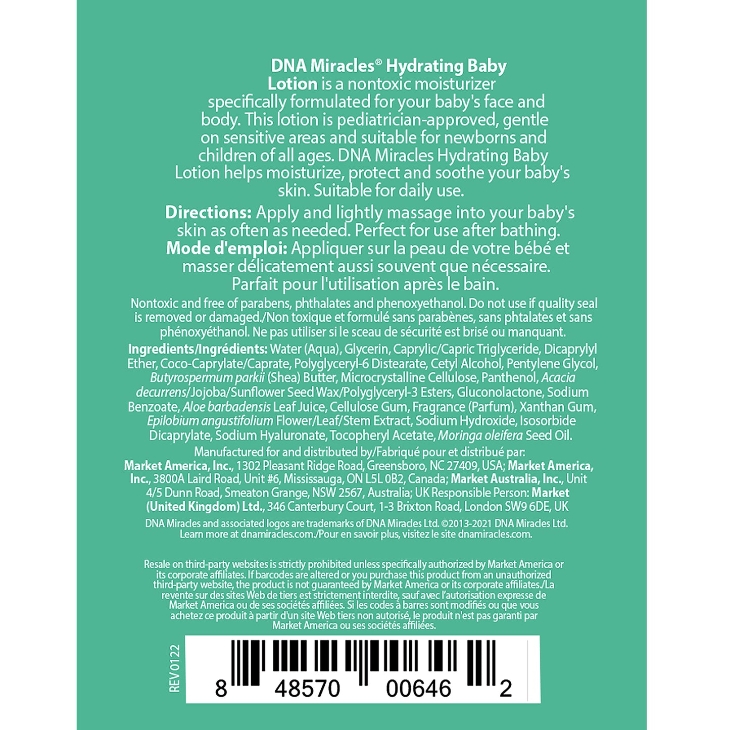 DNA Miracles® Hydrating Baby Lotion