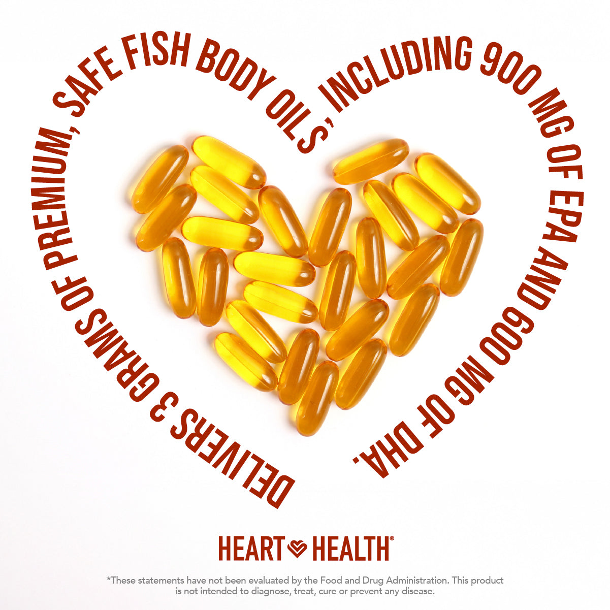 Heart Health™ Essential Omega III Fish Oil with Vitamin E