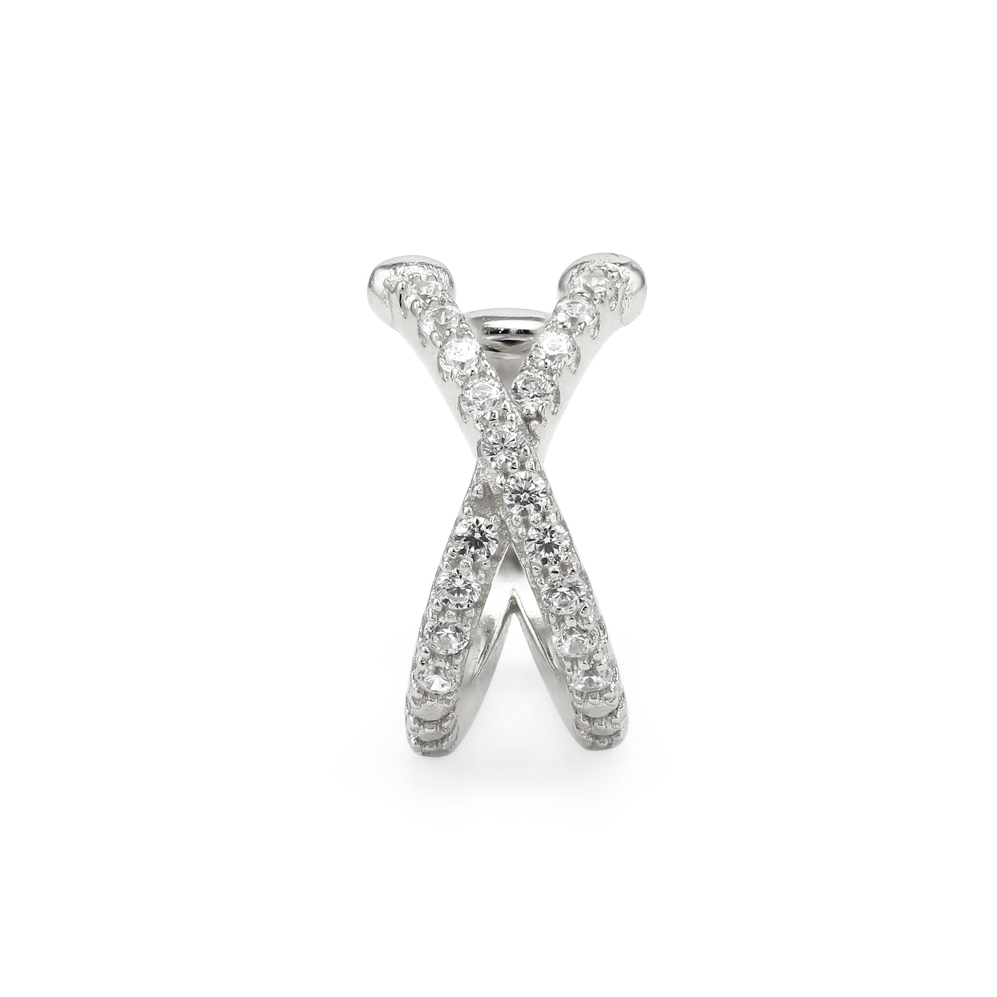 LUNA - X Pave Ear Cuff