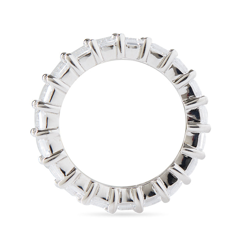 AMBER - Emerald Cut Eternity Band