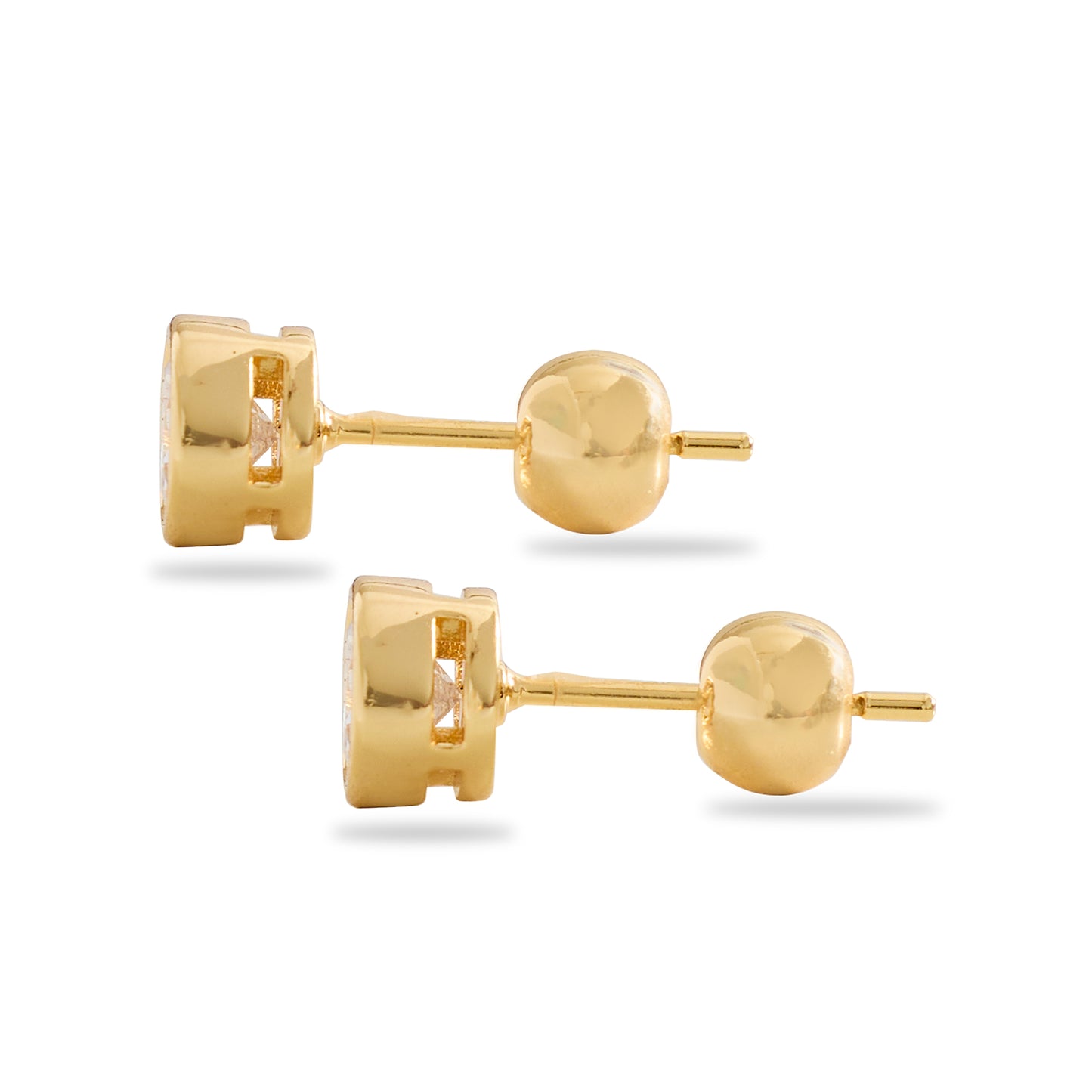 DIANA – Classic Bezel Set Studs