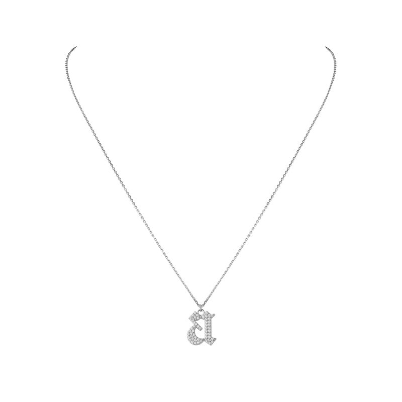 INITIAL – Gothic Letter Necklace